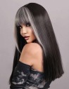 Peruca Naturala ADDA Negru Intens/Gray