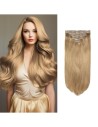 Extensii Par Rusesc Clip On Blond Sampanie 27D