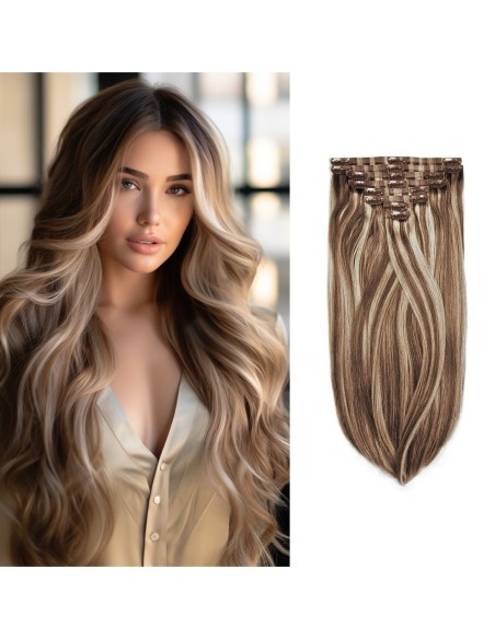 Extensii Par Rusesc Clip On Suvitat 8/Silver
