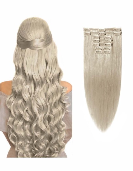 Extensii Clip On Lux  Silver