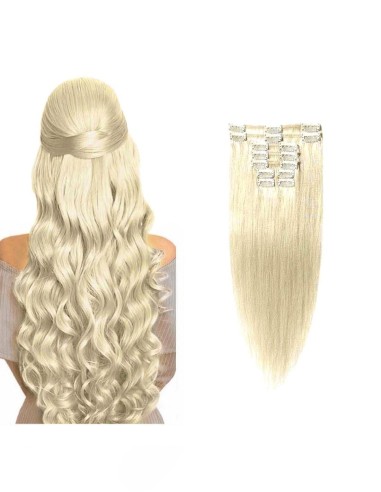 Extensii Clip On VIP Blond Platinat 60 Extensii Clip On VIP Blond Platinat 60